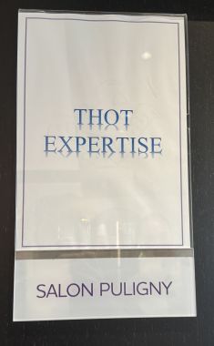 Plaque du salon « Puligny » de l'Hôtel Mercure Centre, réservé à THOT Expertise